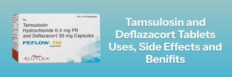 Tamsulosin and Deflazacort tablets Uses